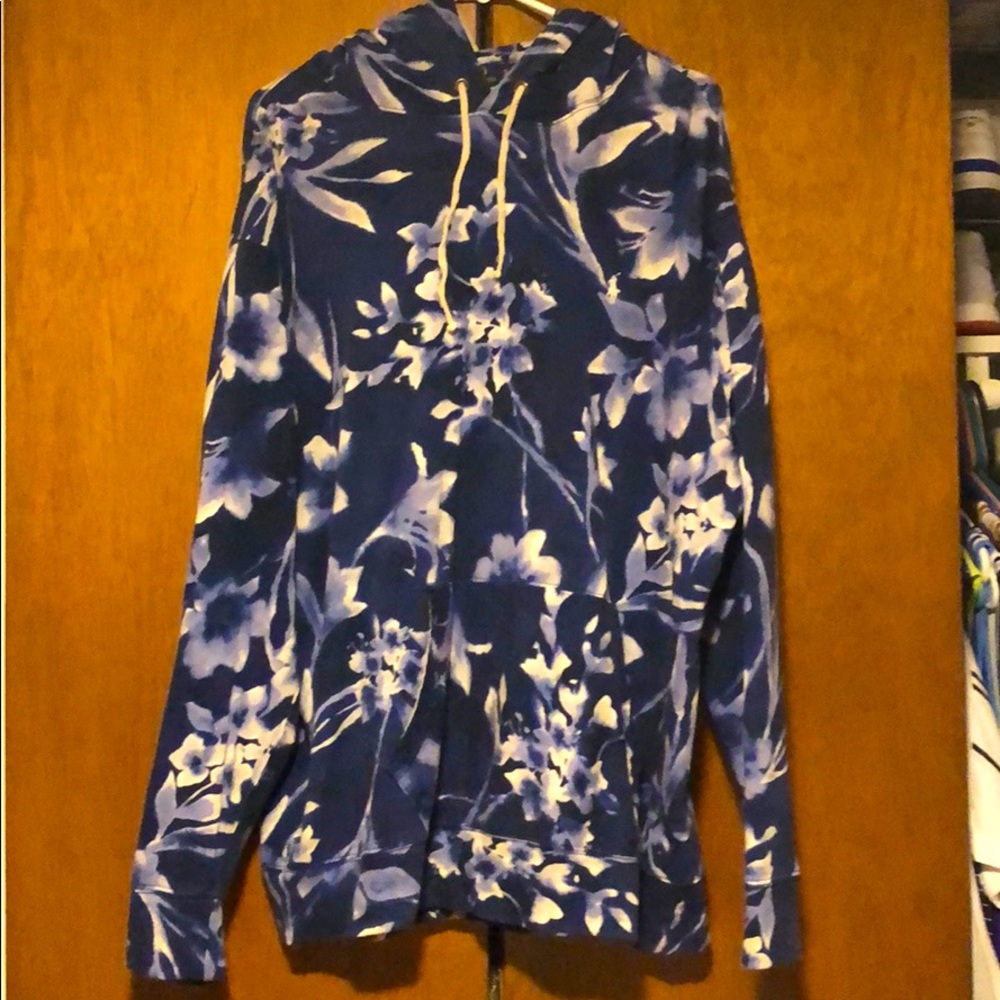 Polo lightweight floral hoodie